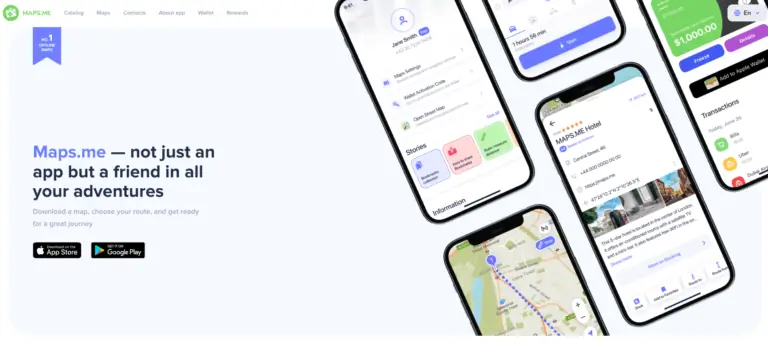 Map.me App - an alternative to google maps